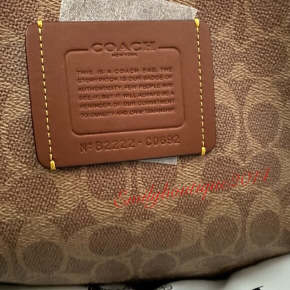 NWT Coach Retail C0692 Willow Pebble Leather Tote In Colorblock Shoulder Bag - Picture 10 of 11